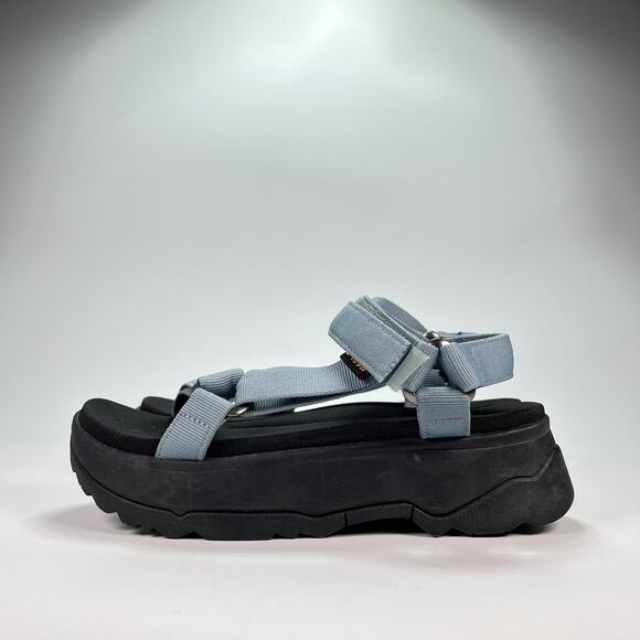 Teva Jadito Universal Sandals Light Blue Gray Platform 1117070 Women's Size 8 - Picture 4 of 9